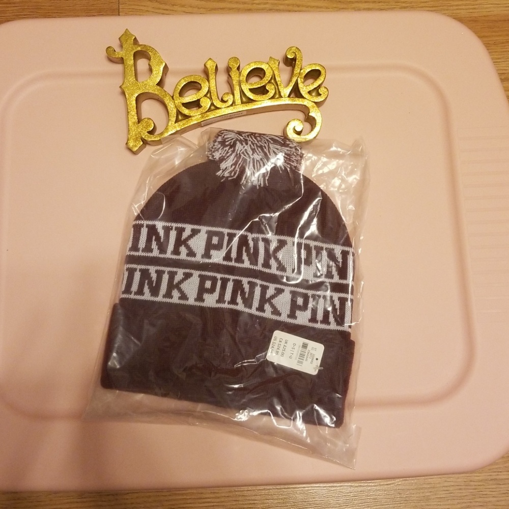 🤯FINAL PRICE🤯 Victoria Secret PINK Beanie - Picture 2 of 4
